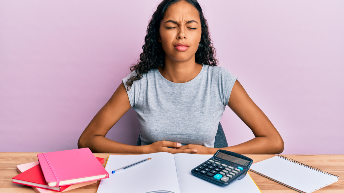 student stomach ache