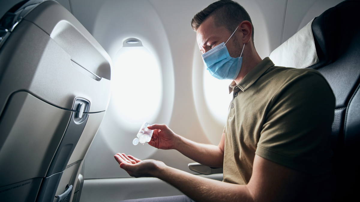 airplane mask sanitizer
