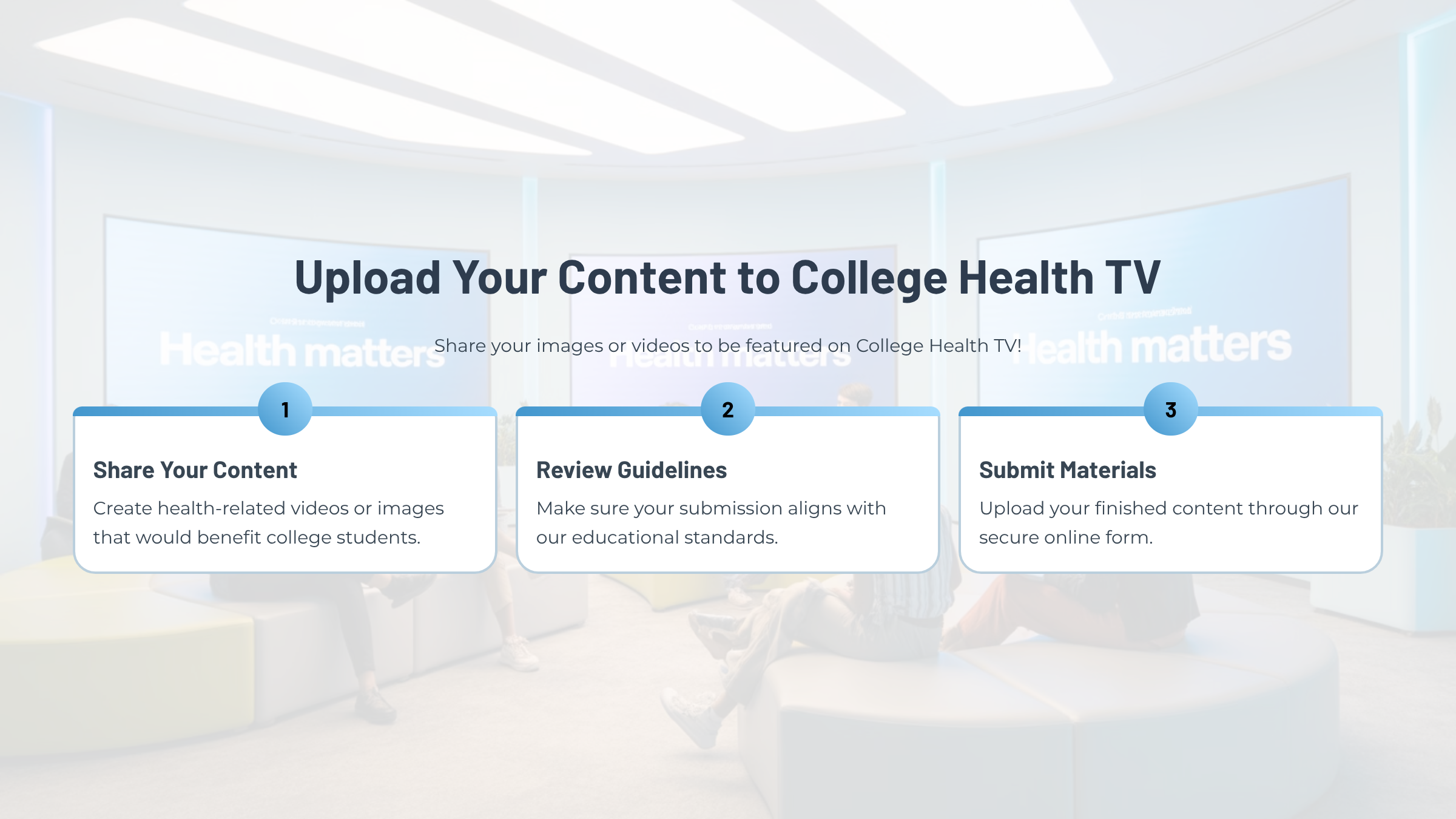 Upload Your Content